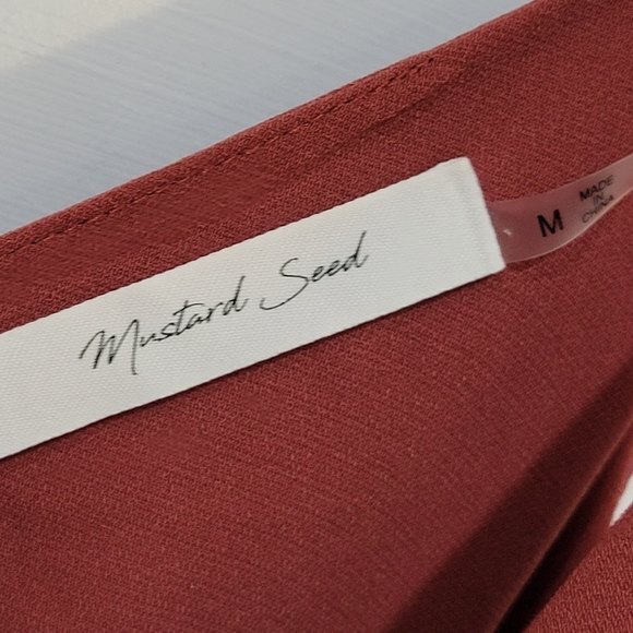 Mustard Seed Wide Leg Pant Jumpsuit Tie Bodice, Medium, Excellent Used Condition - Picture 6 of 7